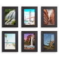 thumbnail image 1 of Wexford Home Textured 3.5" x 5" Black Picture Frame (Set of 6), 1 of 6