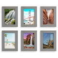 thumbnail image 1 of Wexford Home Textured 3.5" x 5" Gray Picture Frame (Set of 6), 1 of 6