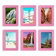thumbnail image 1 of Wexford Home Textured 5" x 7" Pink Picture Frame (Set of 6), 1 of 6