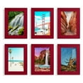 thumbnail image 1 of Wexford Home Textured 5" x 7" Red Picture Frame (Set of 6), 1 of 6