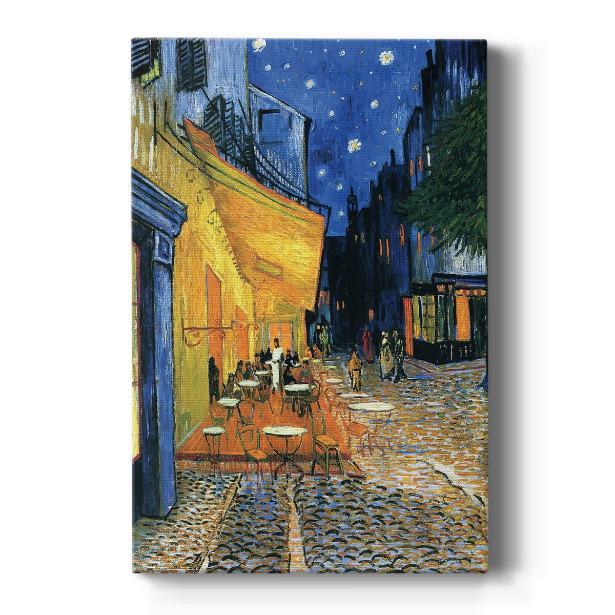 Wexford Home The Cafe Terrace on the Place de Forum in Arles at Night - 24" x 32" Gallery Wrapped Canvas, Ready to Hang