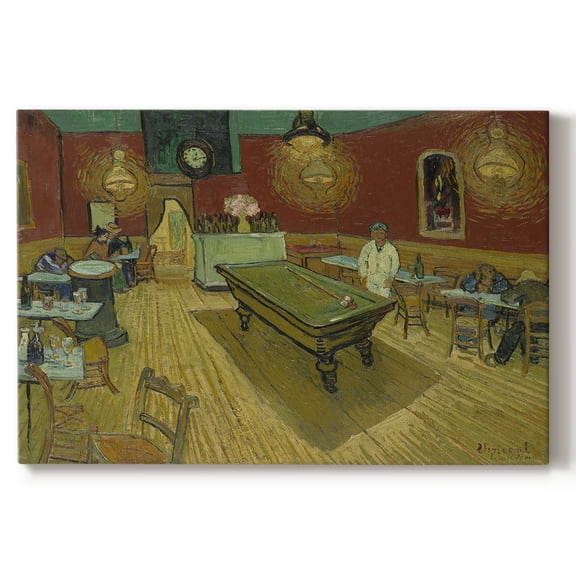 Wexford Home The Night Caf - 16" x 20" Gallery Wrapped Canvas, Ready to Hang