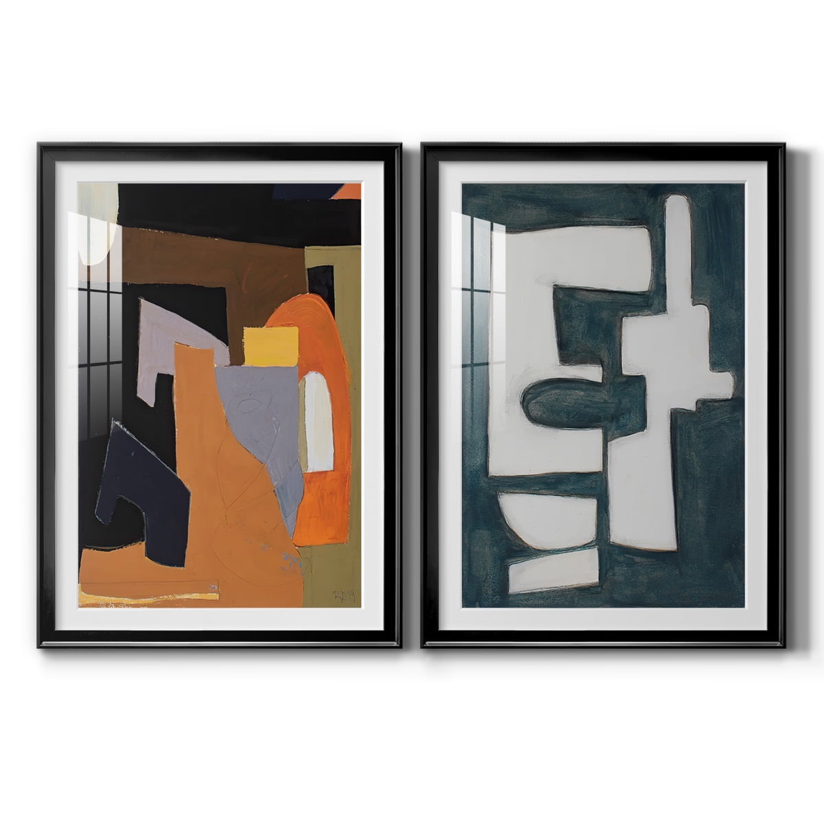 Wexford Home The Olive Press Rooom Premium Framed Print, 30.5" x 42.5" - Ready to Hang, Black (Set of 2)