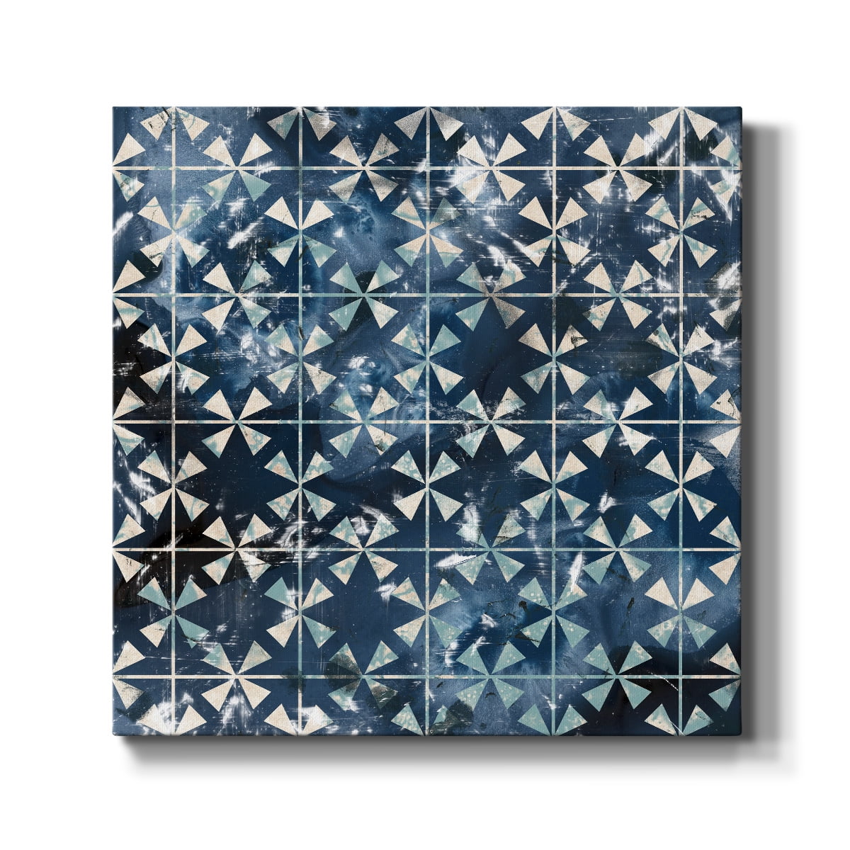 Wexford Home Tile-Dye III-Premium Gallery Wrapped Canvas, 32" x 32" - Ready to Hang