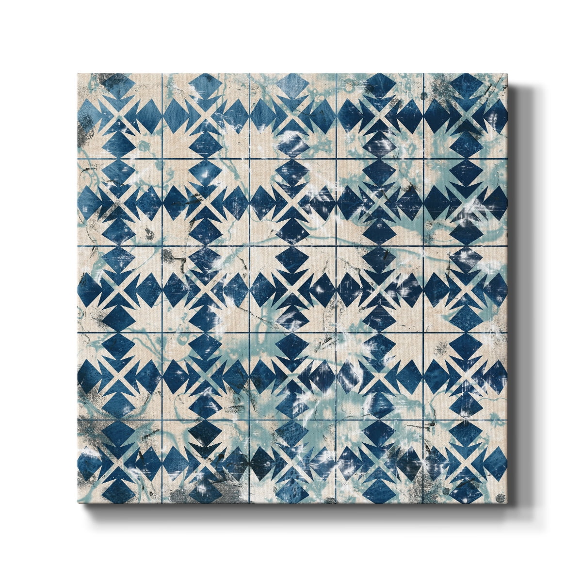 Wexford Home Tile-Dye VI-Premium Gallery Wrapped Canvas, 40" x 40" - Ready to Hang