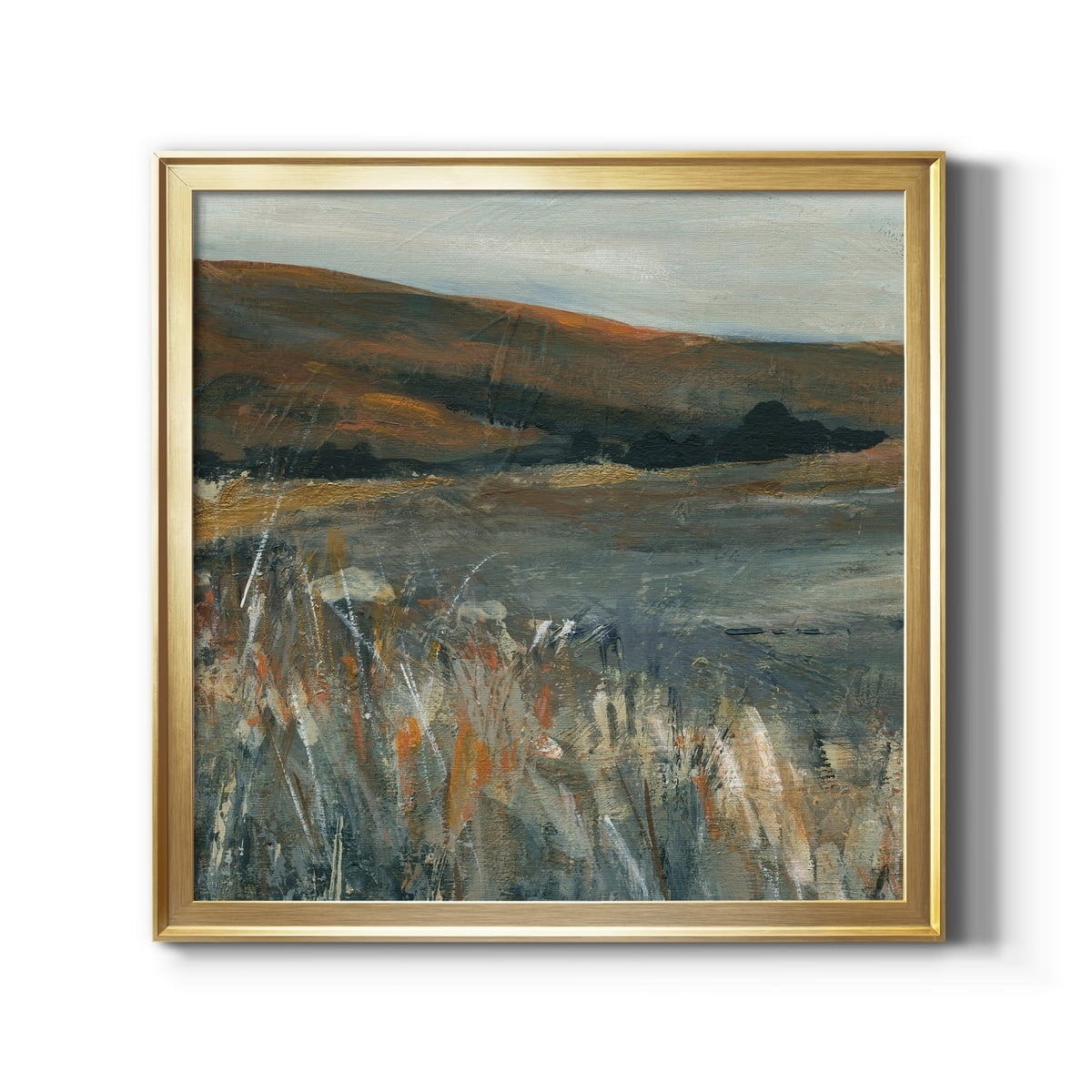 Tropical Blooms Gold Framed Canvas Print, 24" x 24"