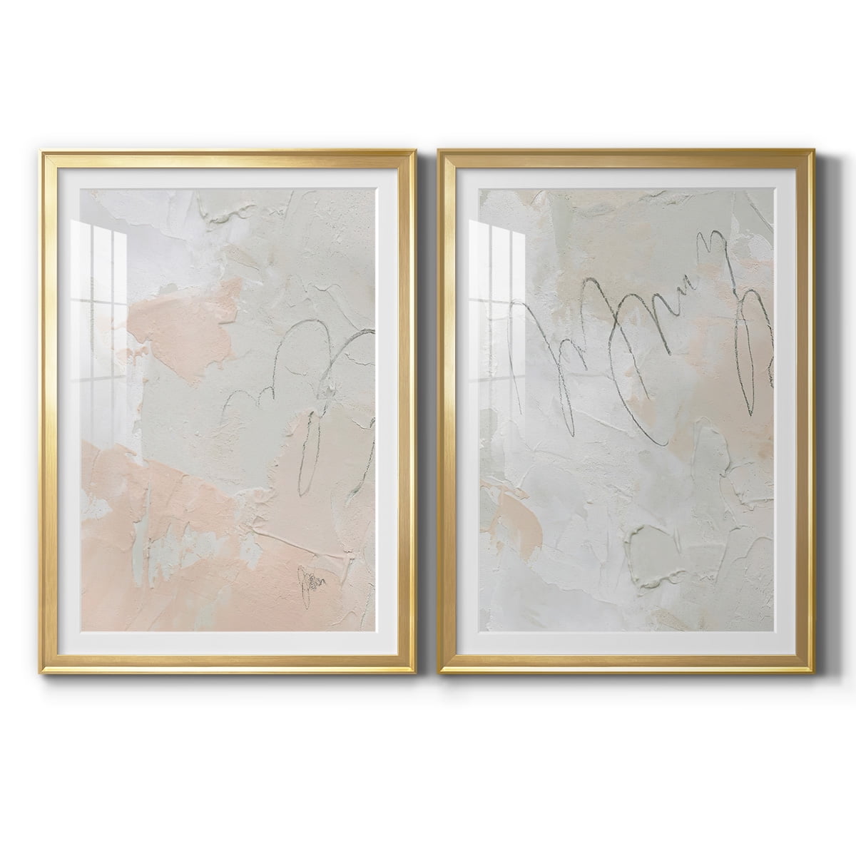 Wexford Home Twitch I Premium Framed Print, 18.5" x 24.5" - Ready to Hang, Gold (Set of 2)