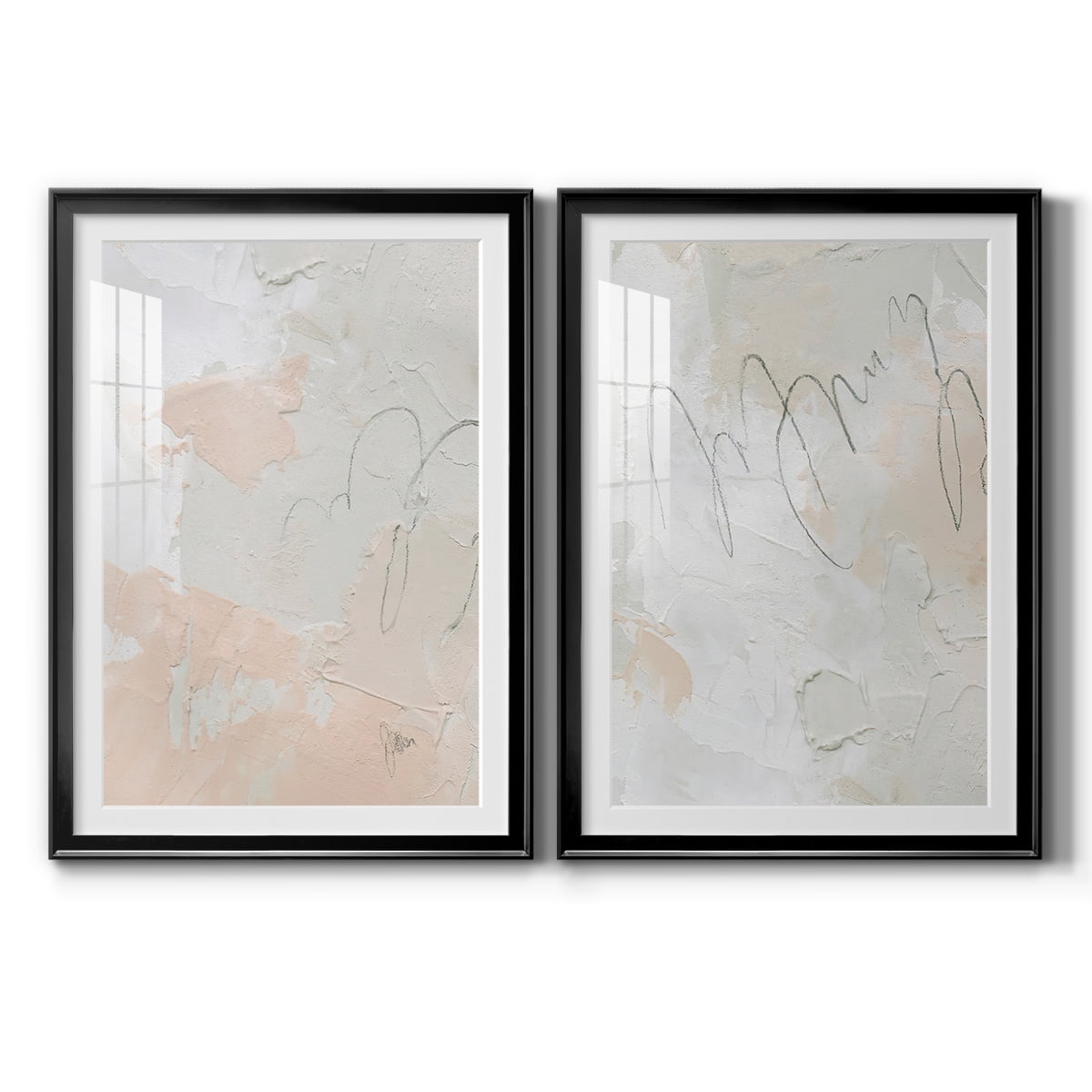 Wexford Home Twitch I Premium Framed Print, 22.5" x 30.5" - Ready to Hang, Black (Set of 2)