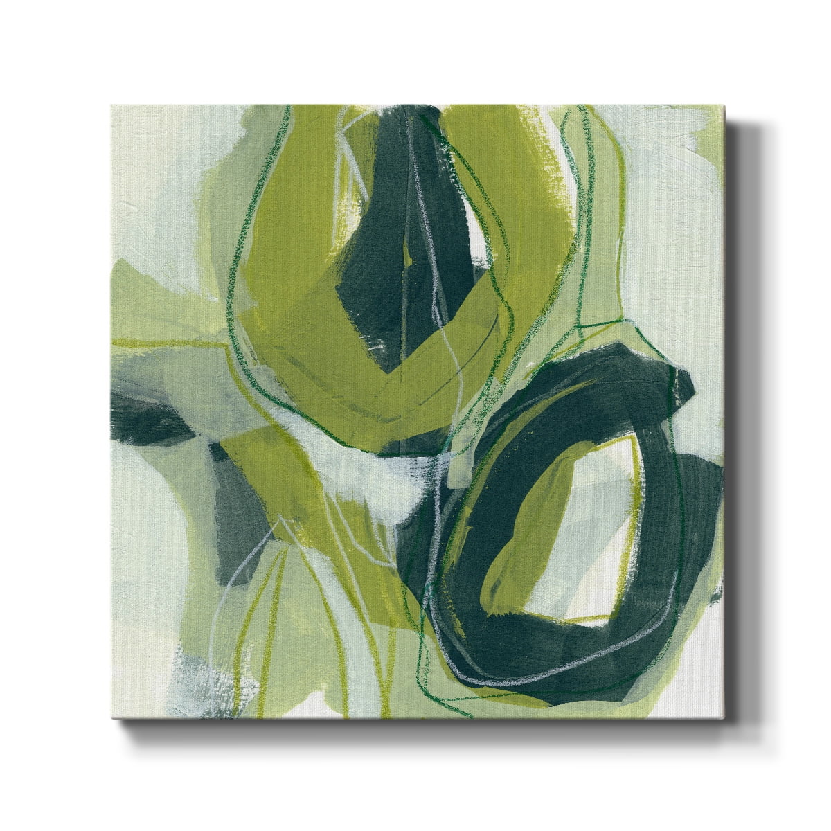 Wexford Home Verdigris Motion II-Premium Gallery Wrapped Canvas, 16" x 16" - Ready to Hang