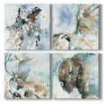 thumbnail image 1 of Wexford Home Watercolor Wild Animal Canvas Prints Wall Art Nursery Décor for Kids Room Office Room Farmhouse, Set of 4 (24" x24" each), 1 of 7