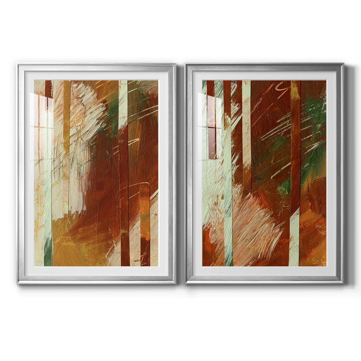 Wexford Home Wheaten I Premium Framed Print, 22.5" x 30.5" - Ready to Hang, Silver (Set of 2)