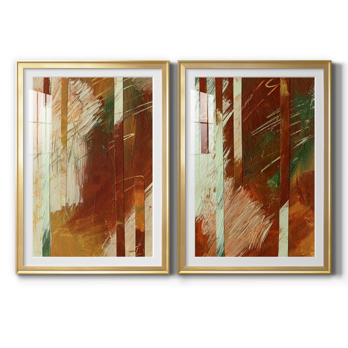 Wexford Home Wheaten I Premium Framed Print, 26.5" x 36.5" - Ready to Hang, Gold (Set of 2)