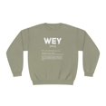 thumbnail image 1 of Wey Guey Definition Crewneck Sweatshirt | Funny Latino Fleece-Lined Crewneck | 4 Colors Available, 1 of 8