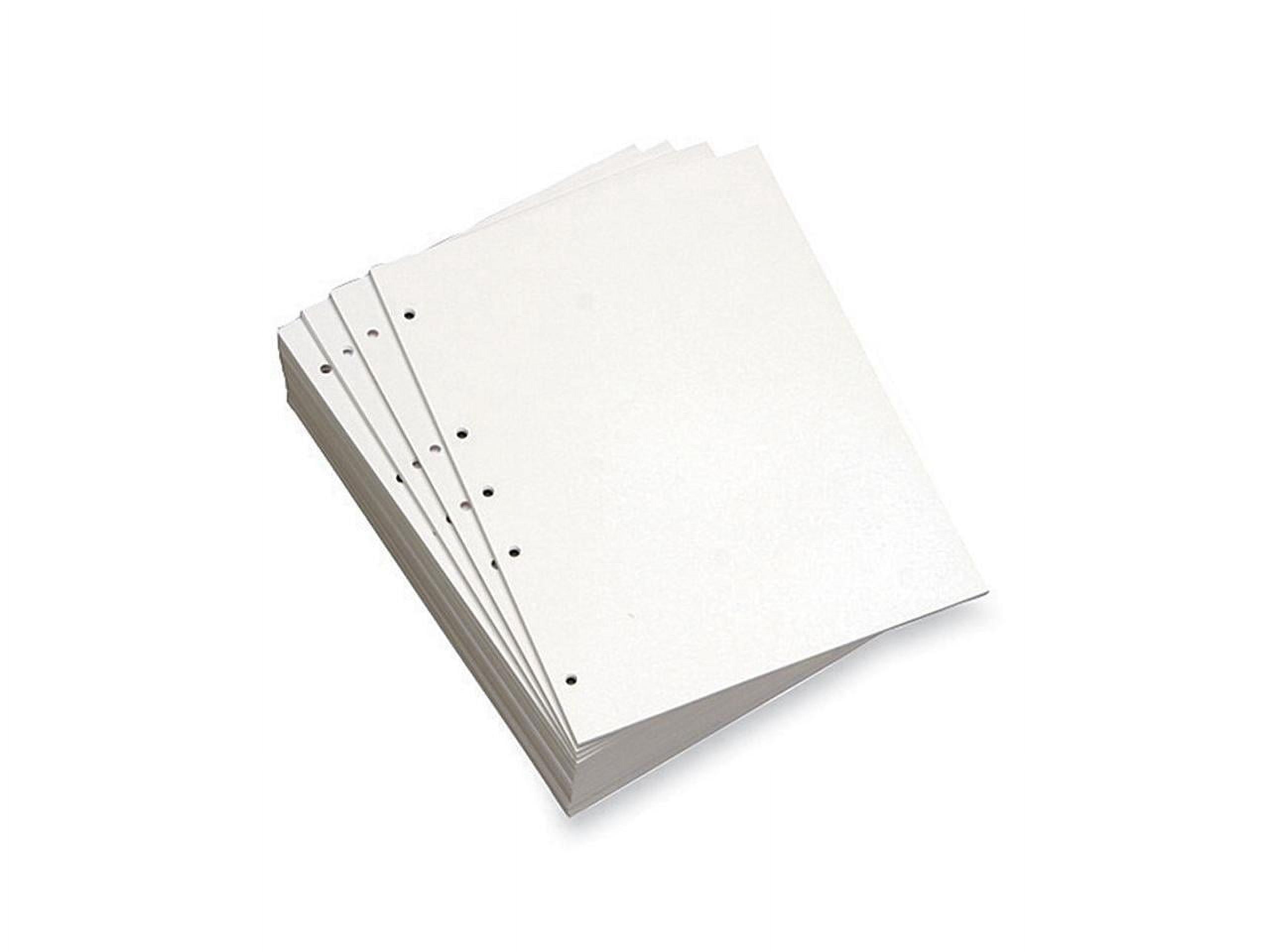 Blank pre-punched paper, 5 holes on left, 8.5x11, 20lb Bond - Perforated  Paper