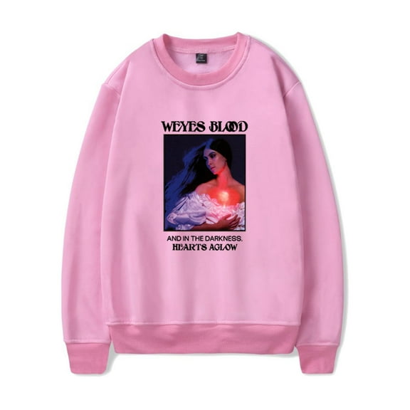 Weyes Blood and in the Darkness Hearts Aglow Crewneck Unique Sweatshirt Hip Hop Clothing