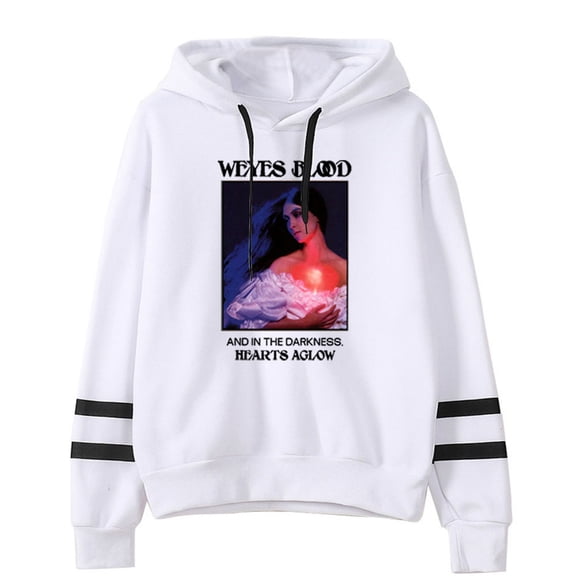 Weyes Blood and in the Darkness Hearts Aglow Pocketless Hooded Sweatshirt Unisex Clothes