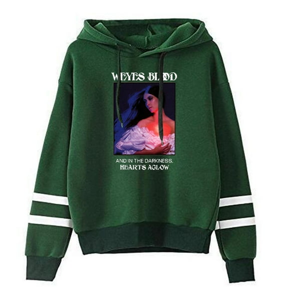 Weyes Blood and in the Darkness Hearts Aglow Pocketless Hooded Sweatshirt Unisex Clothes