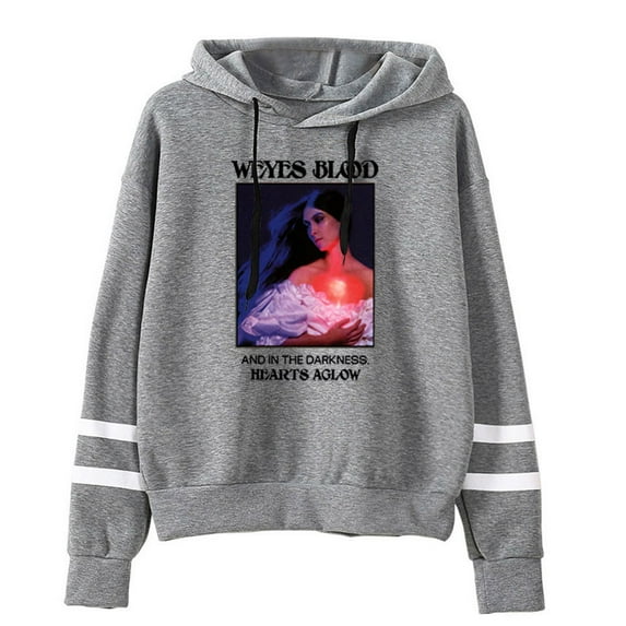 Weyes Blood and in the Darkness Hearts Aglow Pocketless Hooded Sweatshirt Unisex Clothes