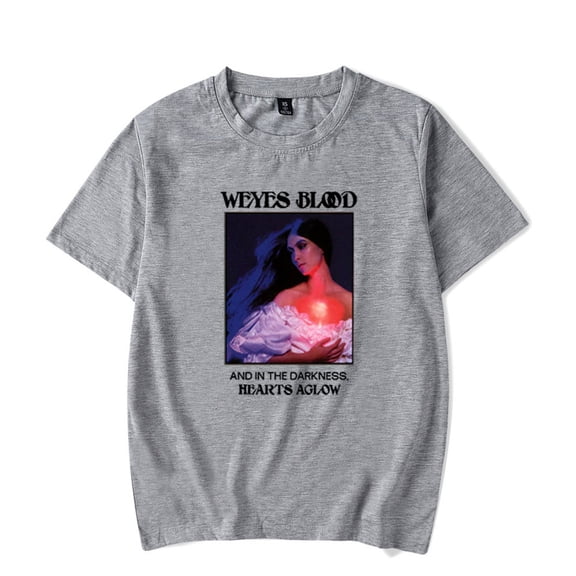 Weyes Blood and in the Darkness Hearts Aglow Tshirt Casual Short Sleeve Unique Tee
