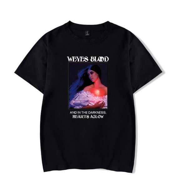 Weyes Blood and in the Darkness Hearts Aglow Tshirt Casual Short Sleeve Unique Tee