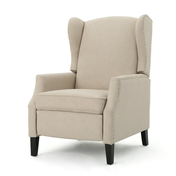 Weyland Contemporary Fabric Recliner, Wheat