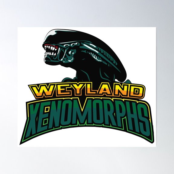 Weyland Xenomorphs Poster Wall Art, Modern Wall Decor For Living Room Bedroom, 30x30 UNFRAMED