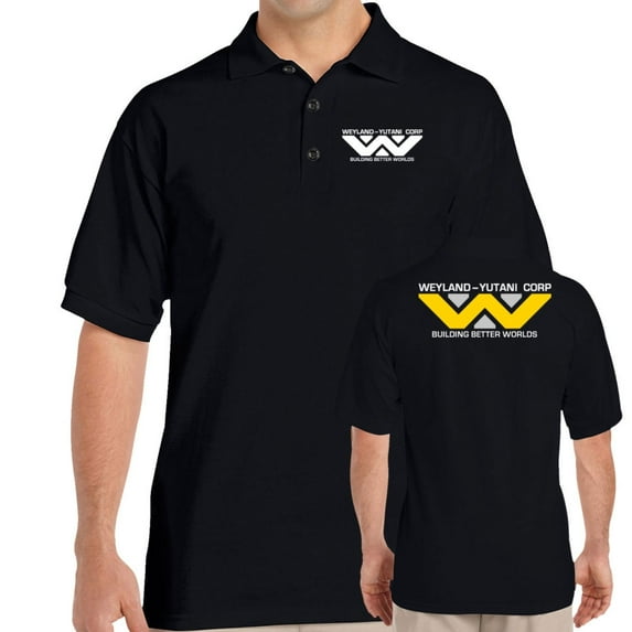 Weyland Yutani Corp Logo Double Sided Polo-3XL