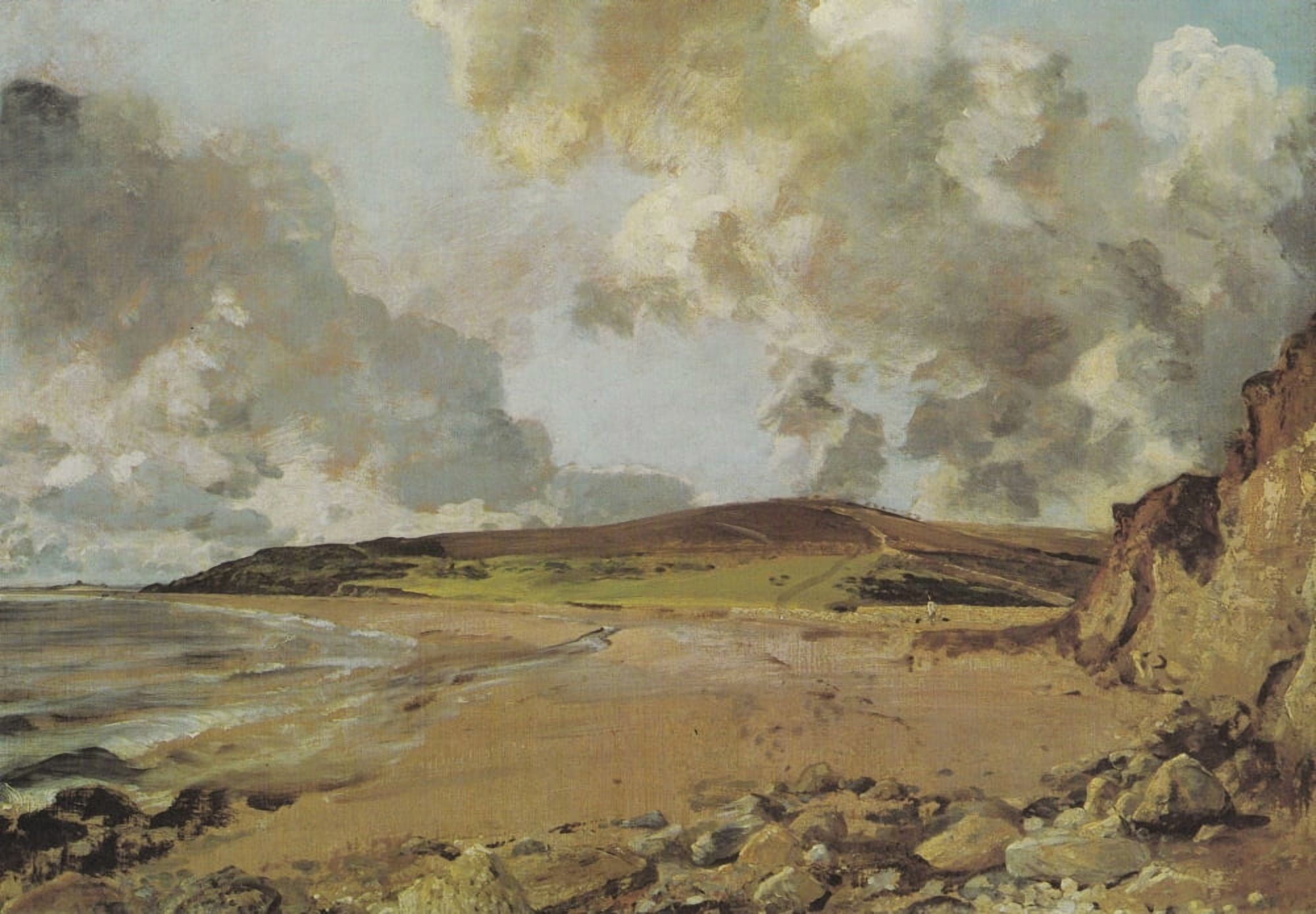 Weymouth Bay 1816-17 Canvas Art - John Constable (18 x 24)