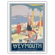 Weymouth - Dorset England - Southern Railway - Vintage Railroad Travel Poster by Henry George Gawthorn c.1931 - Master Art Print (Unframed) 9in x 12in