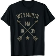 Weymouth MA Vintage Distressed Boho Style Home City T-Shirt