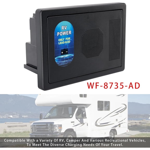 Wf-8735-AD 8700-AD Auto-detect Series Converter/charger - WF8735-P Black 30 Amp