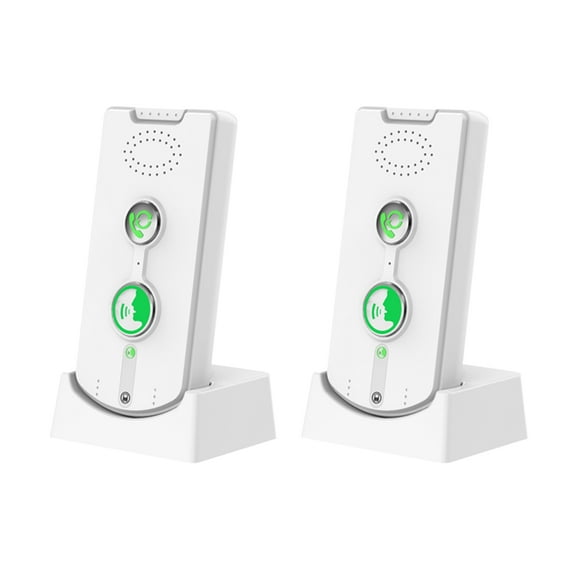 Wgeygst 2 Way Voice Intercom Wireless Intercom System for Home Hospital Office (White)