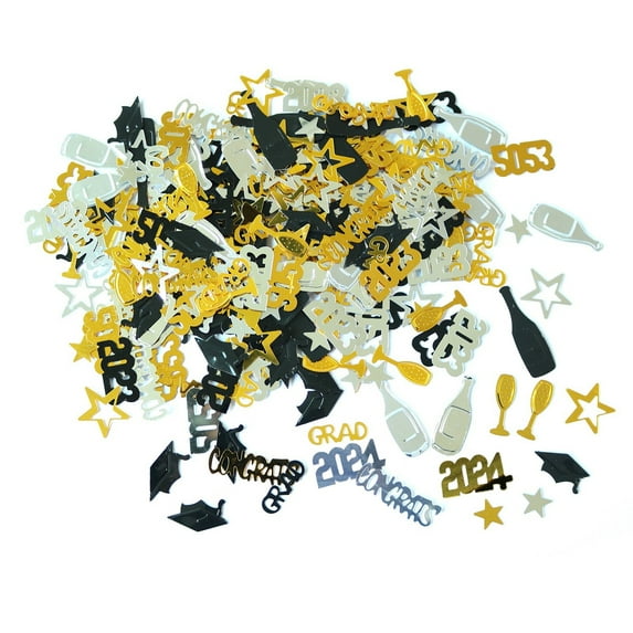 Easter Clearance Wgmhea Home Decor Congrats Grad Graduation Confetti 2025 Pack of 1000 | Blue and Gold Graduation Decorations Class of 2025 | Graduation Centerpieces for Tables Home Décor Accents