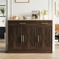thumbnail image 1 of WgoodW Sideboard Buffet Cabinet with Storage, 43” Farmhouse Coffee Bar Storage Cabinet with Drawers and Shelves, Modern Buffet Table for Kitchen, Dining Room, Rustic Brown, 1 of 7