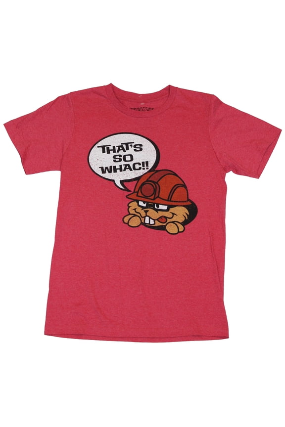 Mens T-Shirt - "That's So Whac" Distressed Mole Pic (Medium)
