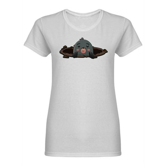 Whack A Mole Hamster Shaped T-Shirt Women -Image by Shutterstock, Female x-Large
