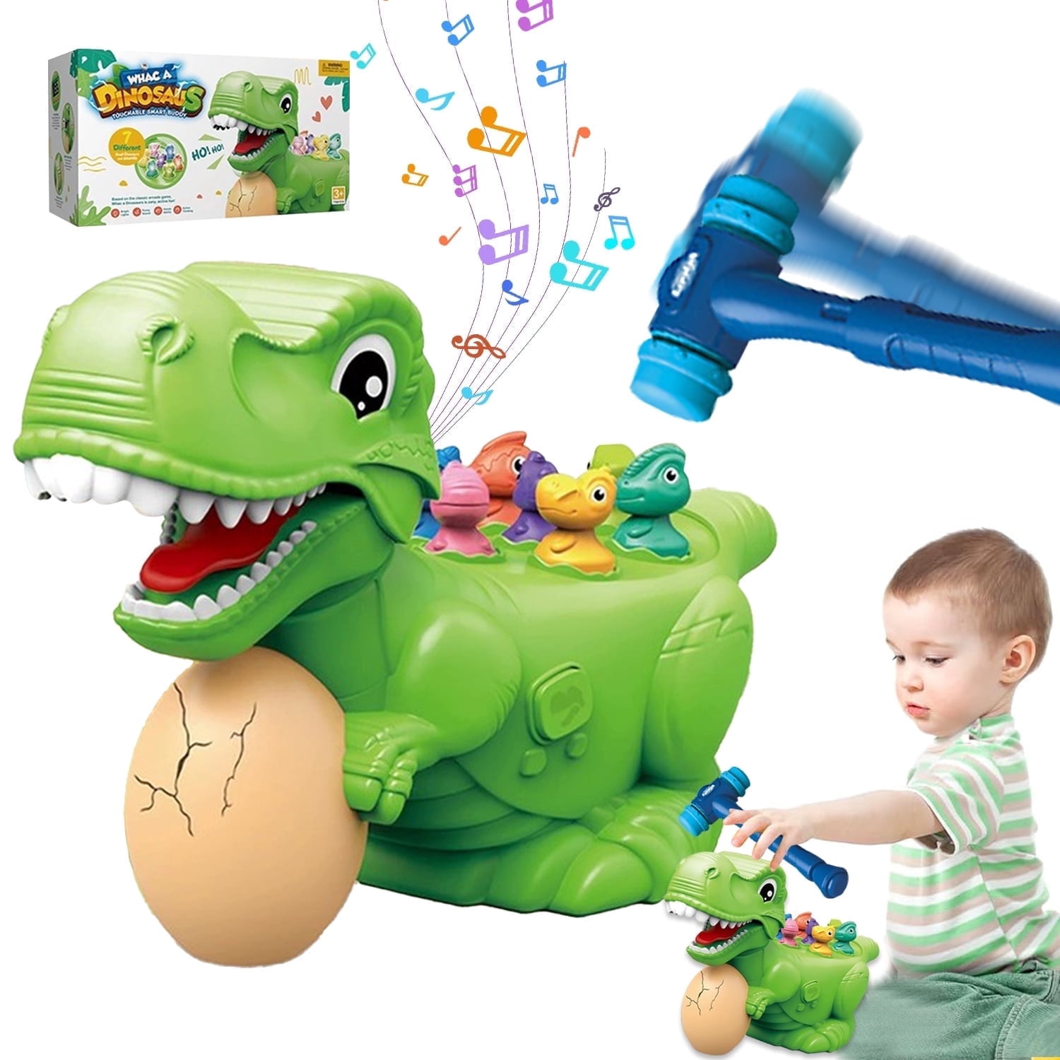 Toys for Boys 3-6 Years, Whack Mole Game for Boy Toys 3-5, Birthday Gift for Toddler Boy Girl