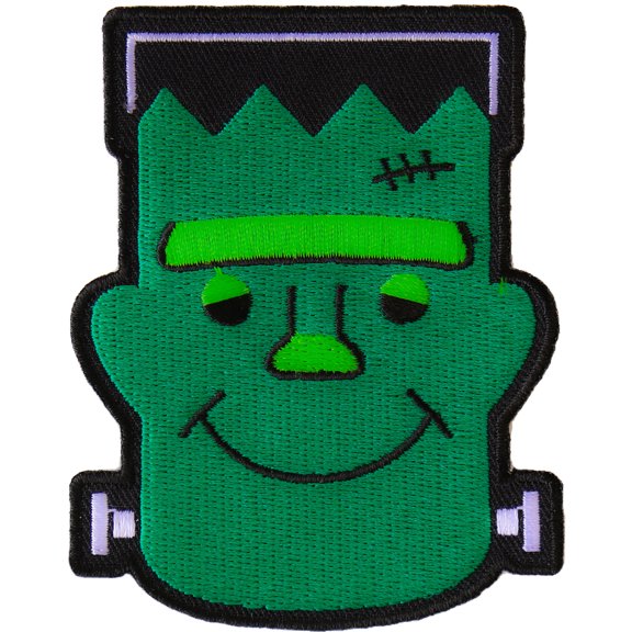 Whacky Frankenstein Funny Iron on Patch