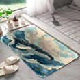 thumbnail image 1 of Whale 1135 Non-Slip Memory Foam Bath Rug: Absorbent, Quick-Dry, Machine Washable, Soft & Comfortable - L, 1 of 7