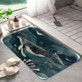 thumbnail image 1 of Whale 1147 Non-Slip Memory Foam Bath Rug: Absorbent, Quick-Dry, Machine Washable, Soft & Comfortable - S, 1 of 7