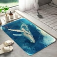 thumbnail image 1 of Whale 1197 Non-Slip Memory Foam Bath Rug: Absorbent, Quick-Dry, Machine Washable, Soft & Comfortable - S, 1 of 7