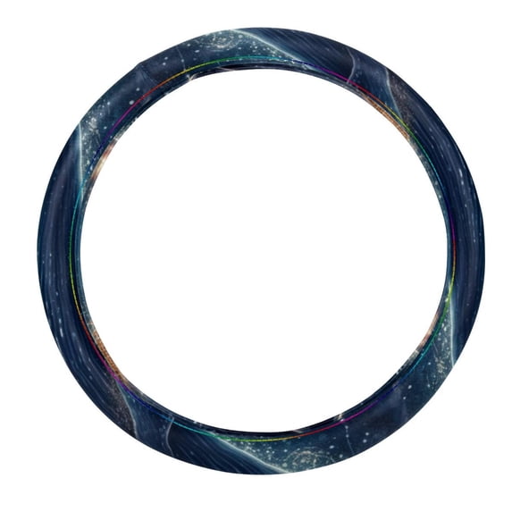 Whale 14.5 Inch Printing PVC Leather Car Wheel Cover Steering Wheel Cover Auto Accessories