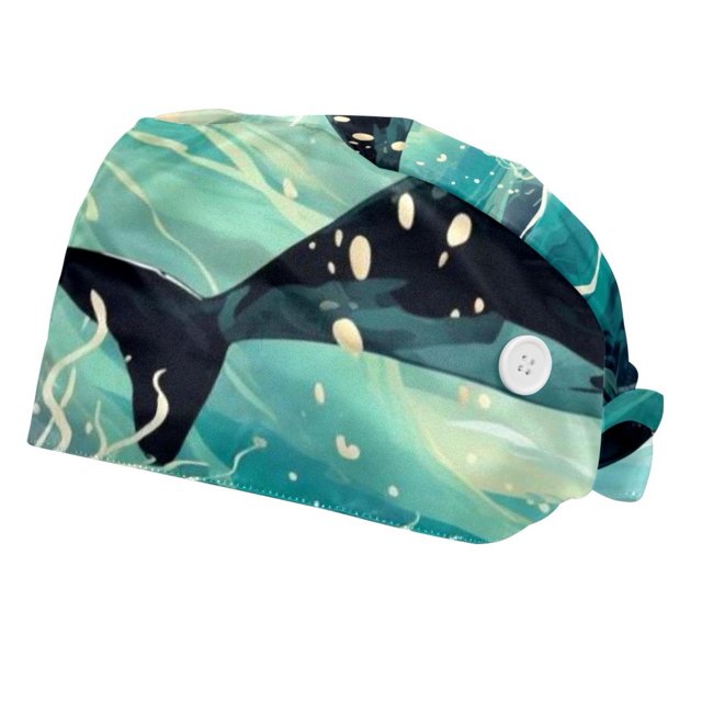 Whale Adjustable Working Caps, Working Caps for Women Men,2 Packs