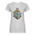 thumbnail image 1 of Whale And Anchor Shaped T-Shirt Women -Image by Shutterstock, Female x-Large, 1 of 2