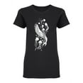 thumbnail image 1 of Whale And Jellyfish Shaped T-Shirt Women -Image by Shutterstock, Female XX-Large, 1 of 2