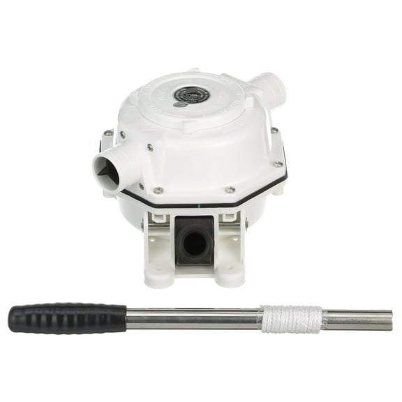 Whale BP0527 Mark V Manual Sanitation Pump, Bulkhead Discharge, 1-Inch Hose Connections, Maximum of 17.5 GPM (70 Strokes Per Minute)