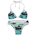 thumbnail image 1 of Whale Bikini Set with Detachable Sponge & Adjustable Strap, Two-Pack, Ideal for Beach & Pool, Swimsuit Swimsuits Bikini, 1 of 6
