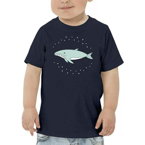 Whale Blue Cute T-Shirt Toddler -Image by Shutterstock, 5 Toddler