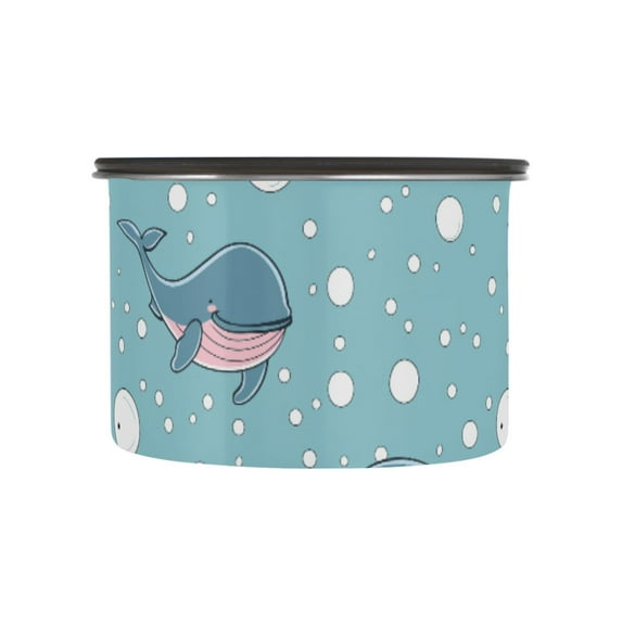 Whale Bubble Airtight Coffee Bean Canister 500 ml Food Storage Containers with Lids For Gournd, Tea, Sugar, Flour, Rice, Cereal, Candy Cookie Jar