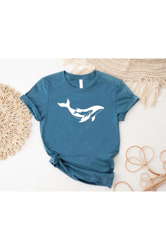 Whale And Calf T-Shirt, Mama Whale Shirt, Pregnancy Announcement, Baby Shower Tee,Expecting Mom ,Maternity Shirt,Pregnant Woman Tee Sweatshirt All Size S-5XL